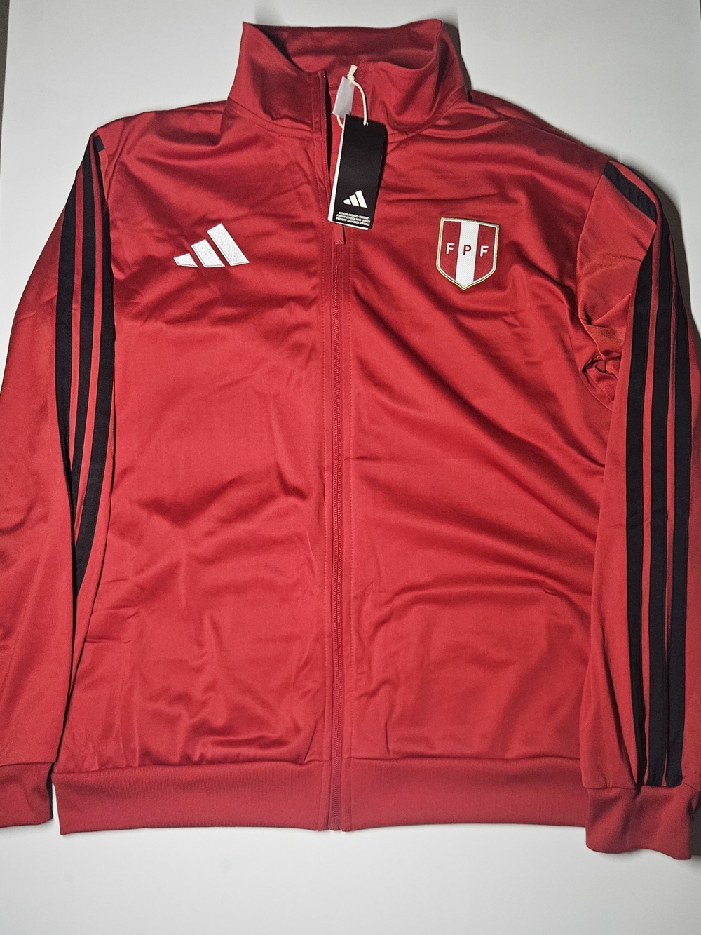XL Adidas Peru FPF Track Jacket Red